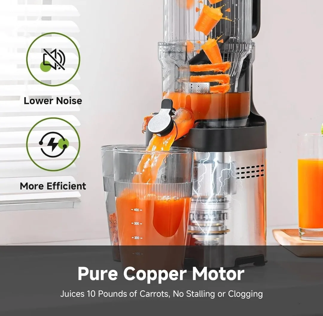 AMZCHEF Slow Masticating Juicer image indicator(8)