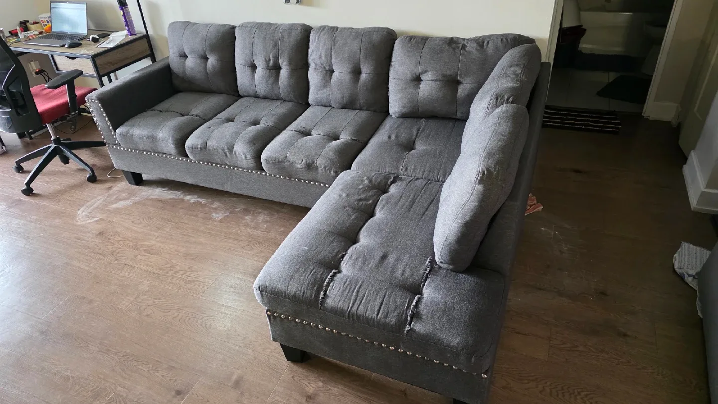 Grey Sectional Sofa image indicator(2)
