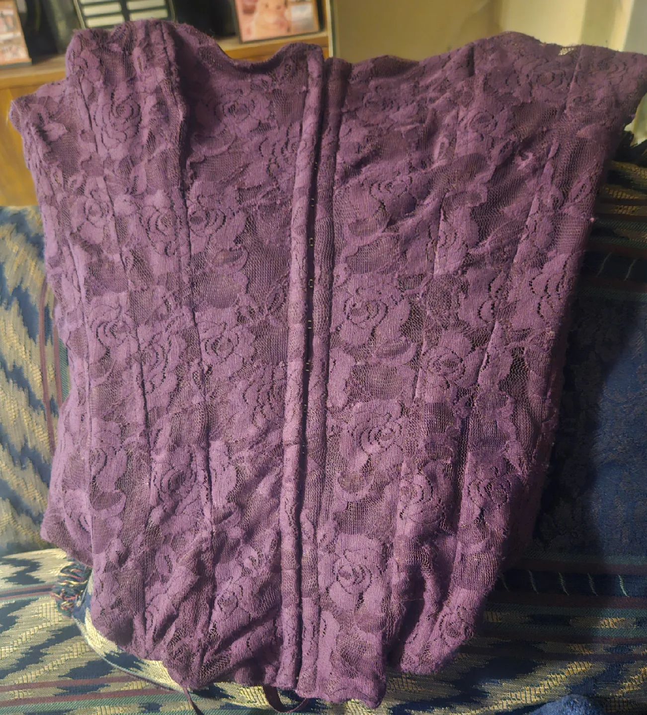 Seductions Purple Lace Top - Size L/G thumbnail