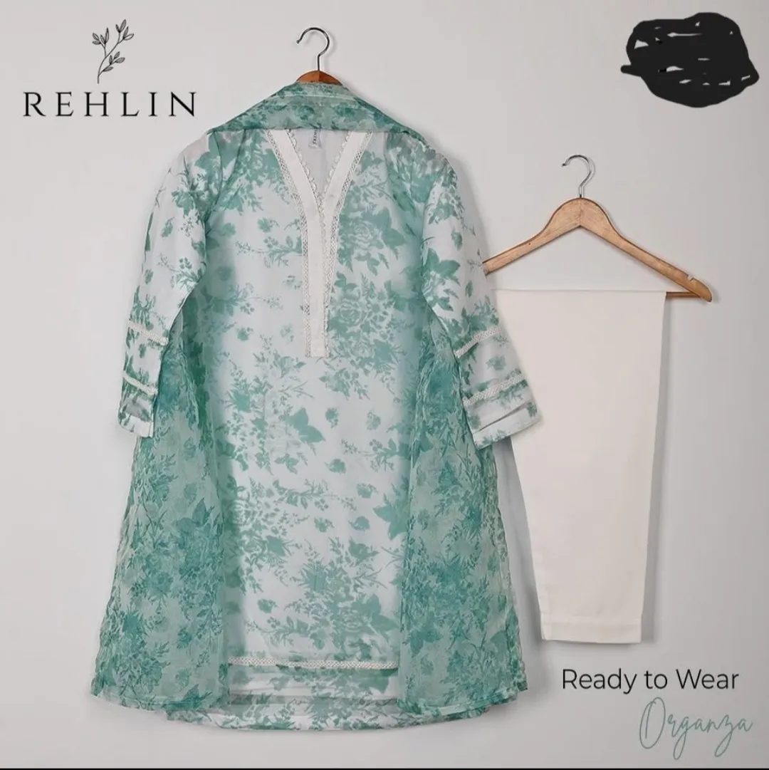 3PC Ready To Wear Organza Suit