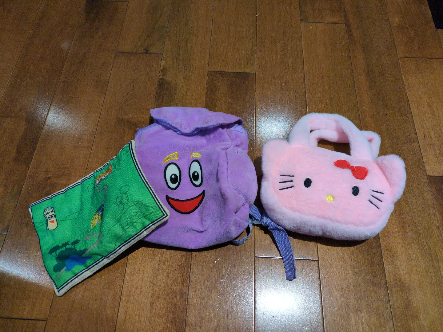 Dora the Explorer Backpack & Hello Kitty Purse thumbnail