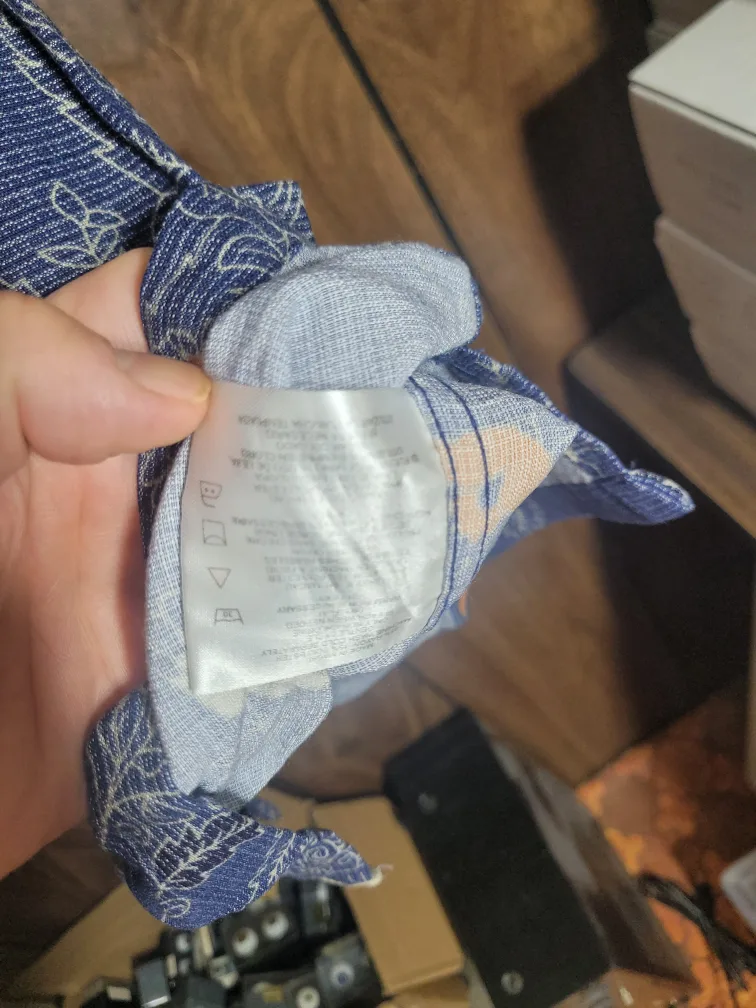 Ashworth XL Blue Floral Short Sleeve Shirt image indicator(6)