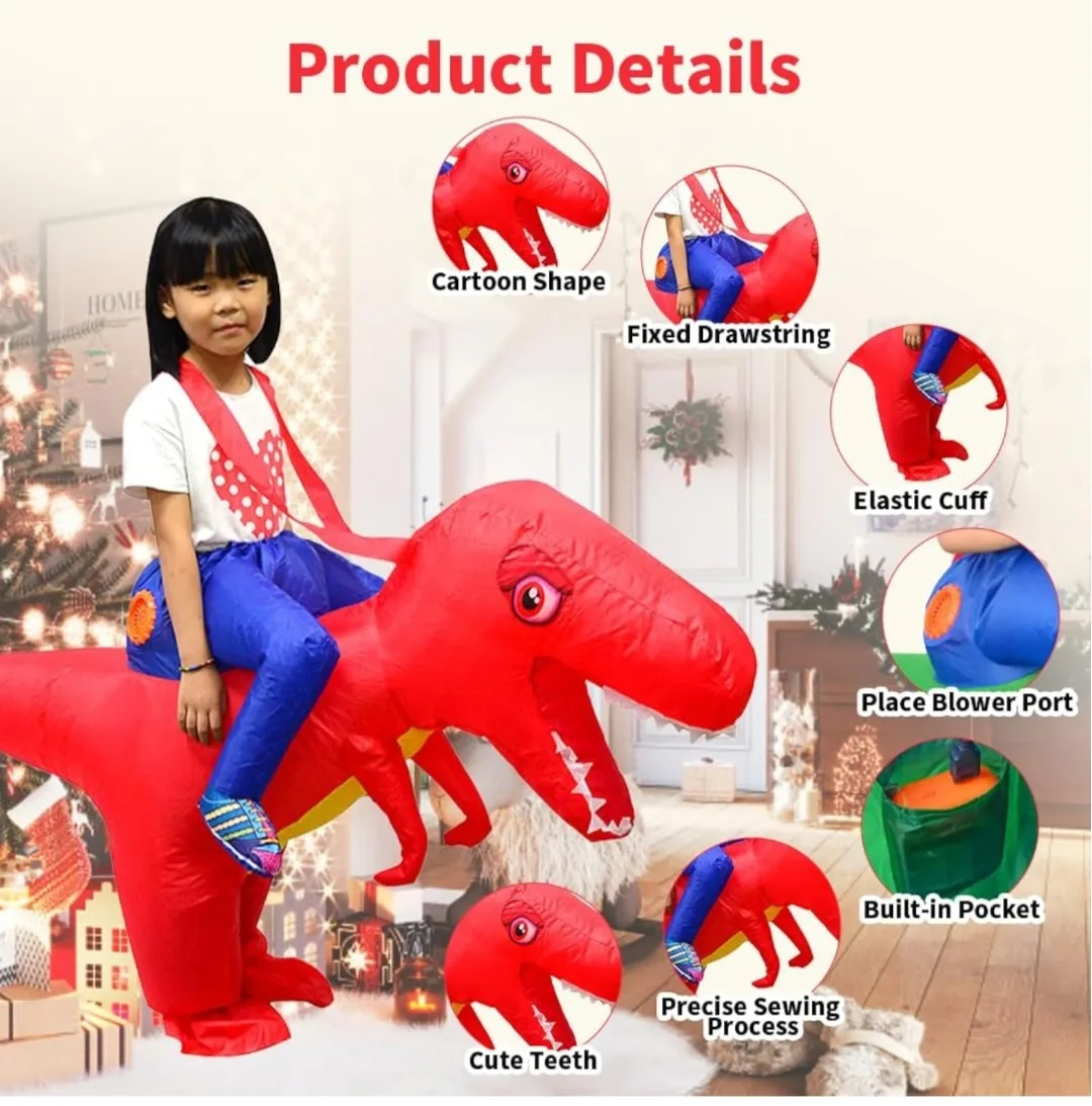 Inflatable Dinosaur Costume for Kids image indicator(3)