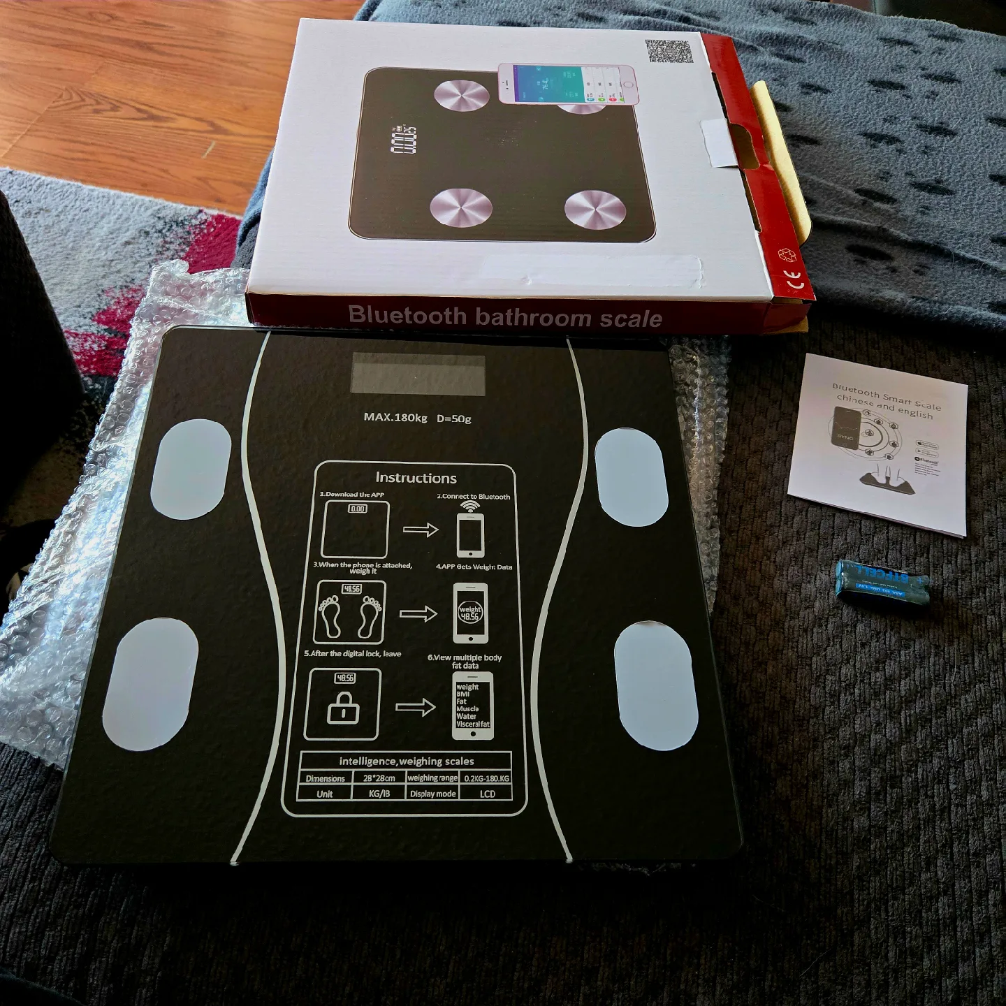 Bluetooth Bathroom Scale image indicator(3)