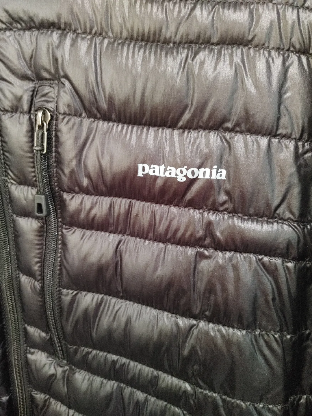 🧡PATAGONIA LIGHTWEIGHT GOOSE DOWN JACKET MENS L MINT CONDITION image indicator(2)
