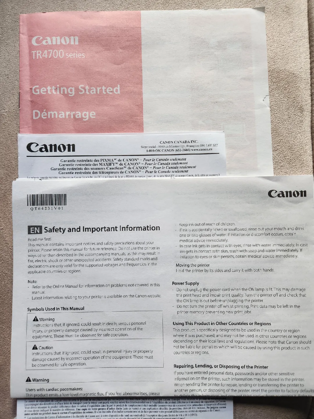 Canon TR4700 Series Printer image indicator(3)