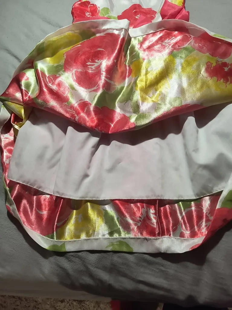 Floral Dress - Red, Yellow, and Green image indicator(2)