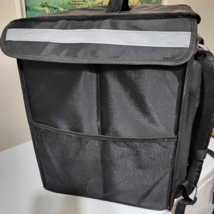 Black Insulated Food Delivery Backpack - photo 5
