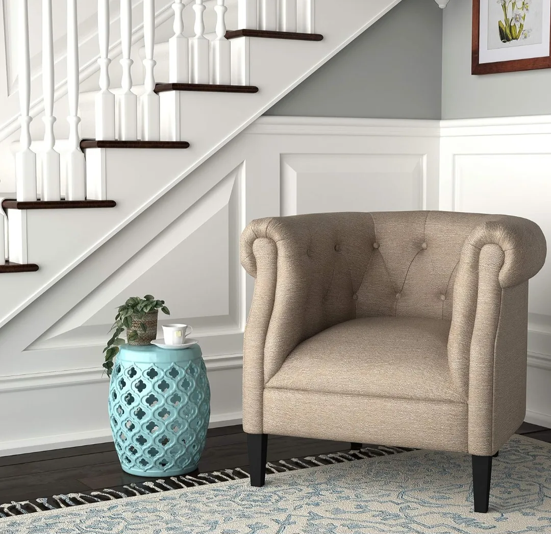 Blue Ceramic Garden Stool image indicator(4)