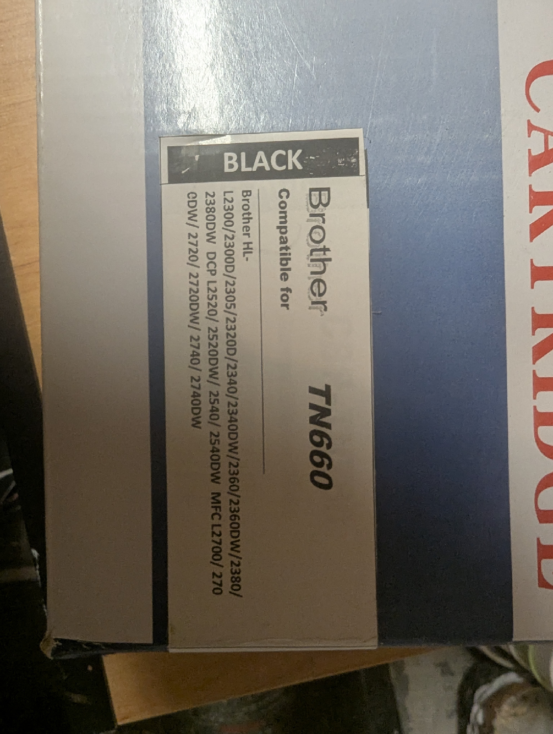 Brother TN660 Black Toner Cartridge
