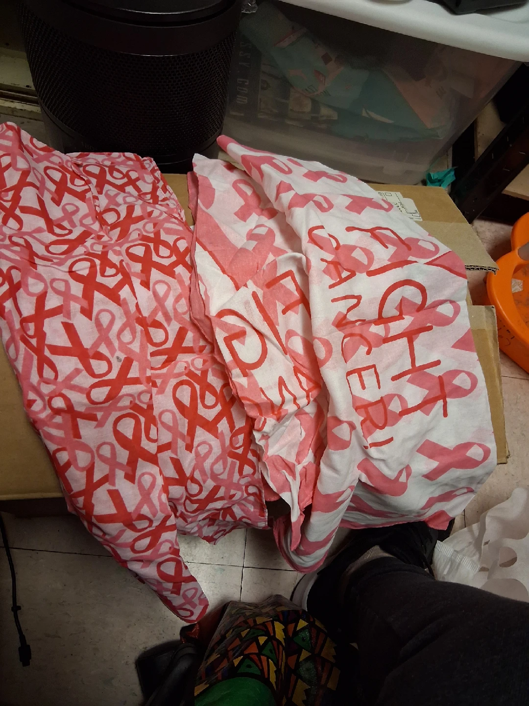 Pink Ribbon Scarf