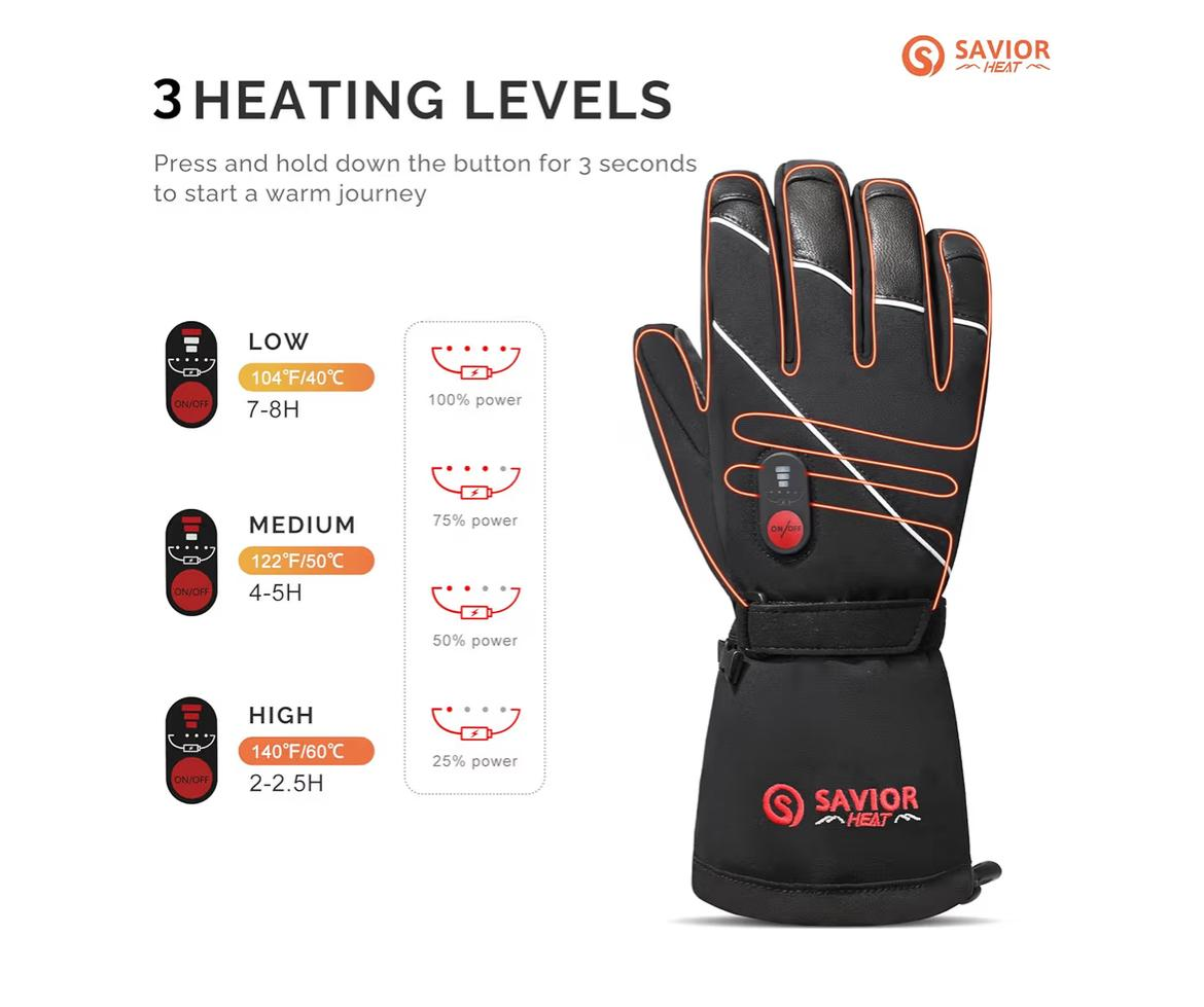 Savior Heat Heated Gloves - Wind & Waterproof - photo 2