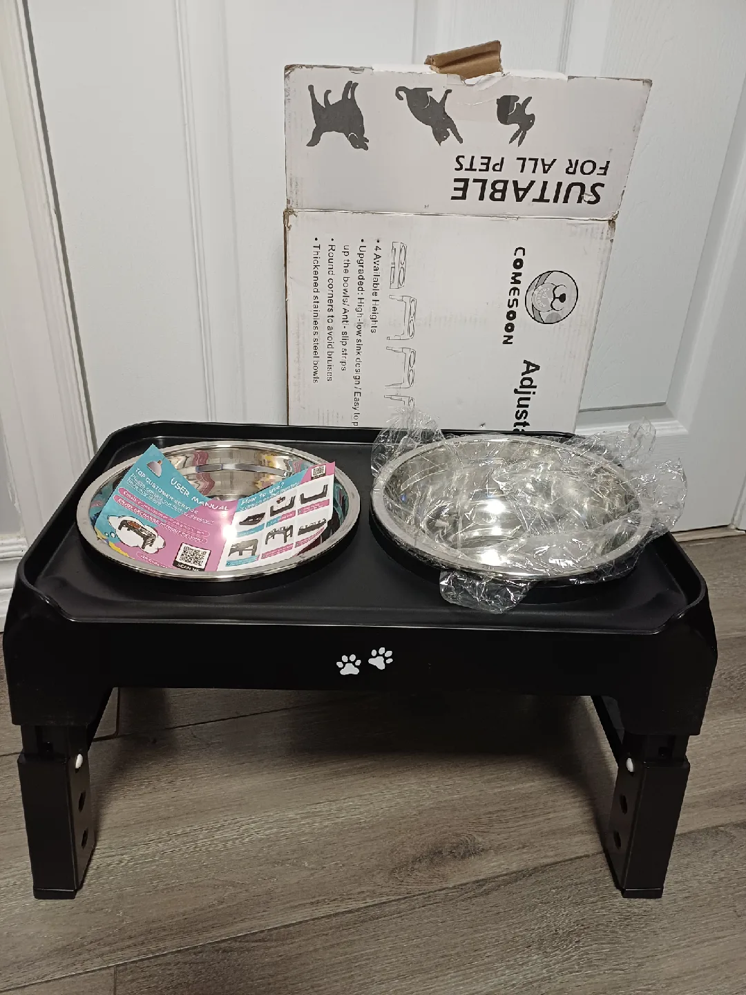 Comesoon Adjustable Elevated Pet Bowls - New in Box! image indicator(5)