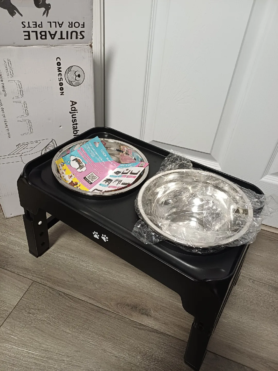 Comesoon Adjustable Elevated Pet Bowls - New in Box! image indicator(6)