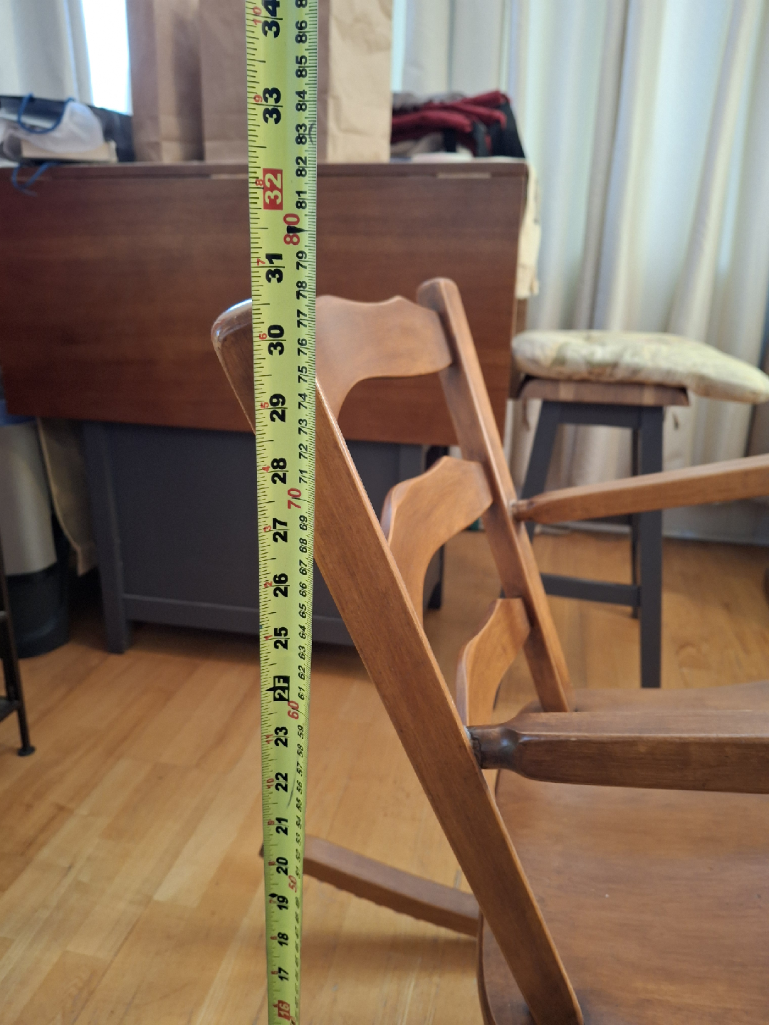 small oak rocking chair - photo 5