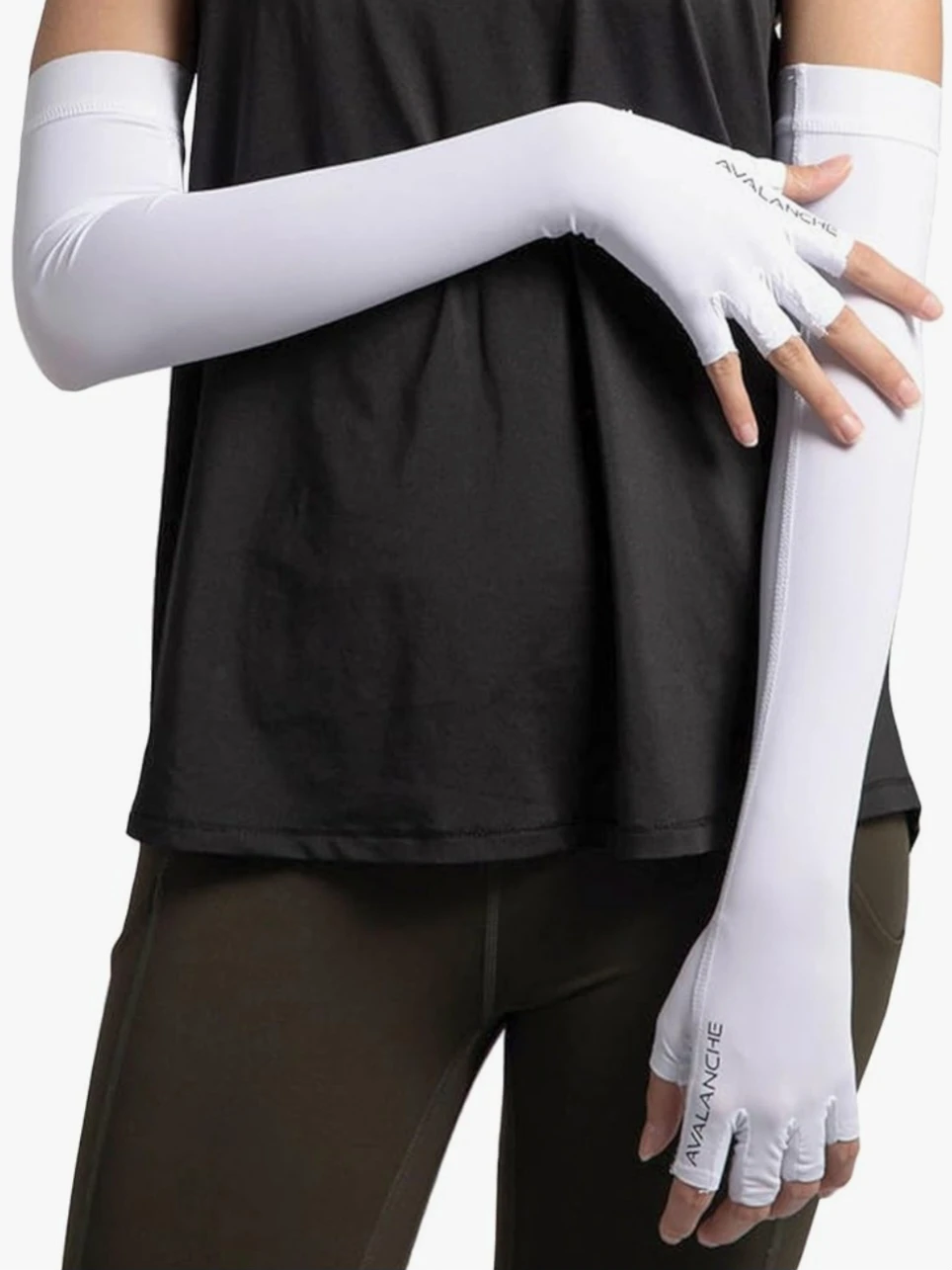 White Compression Arm Sleeves - Size M
