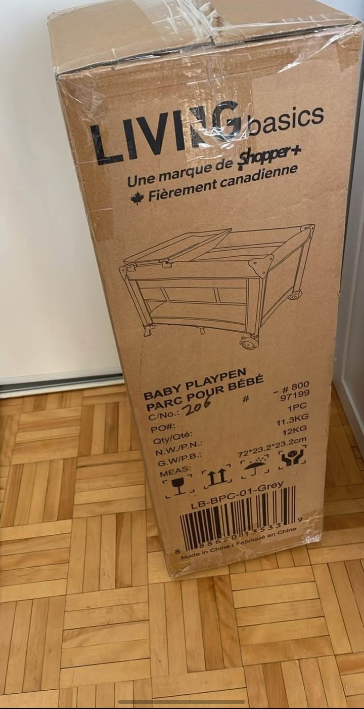 LIVINGbasics Portable Baby Playard and Changing Table