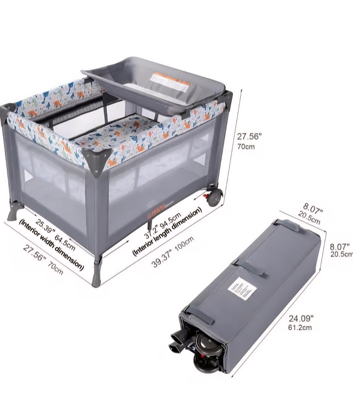 LIVINGbasics Portable Baby Playard and Changing Table - photo 5
