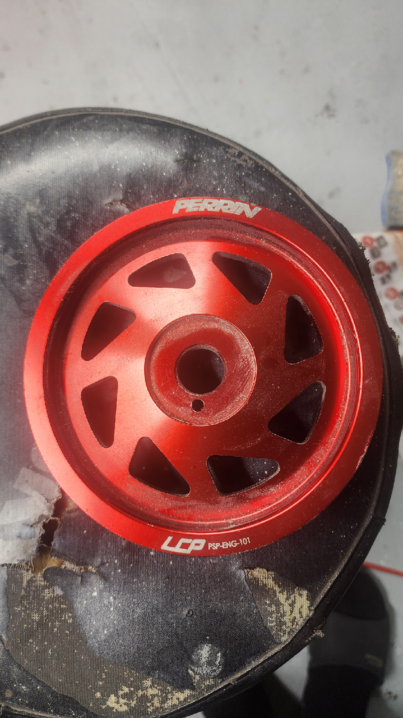 Perrin PSP-ENG-101 Crank Pulley - Red - photo 2