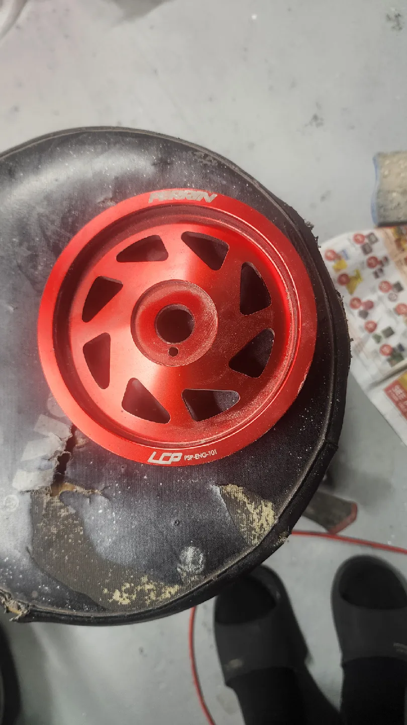 Perrin PSP-ENG-101 Crank Pulley - Red image indicator(3)