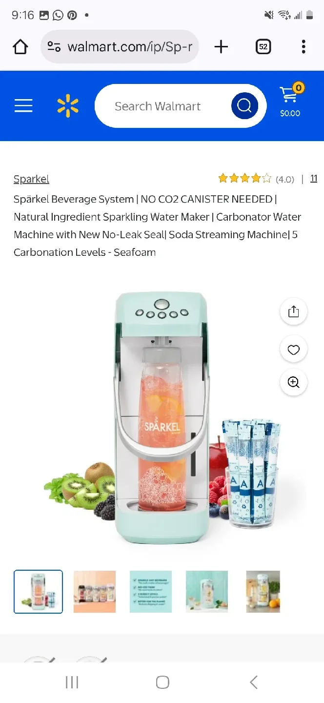 Sparkel Beverage System - Soda Machine used twice image indicator(4)