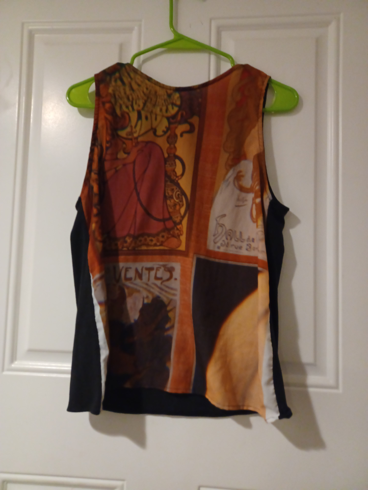 Tank Top - Black with Colorful Print - photo 2