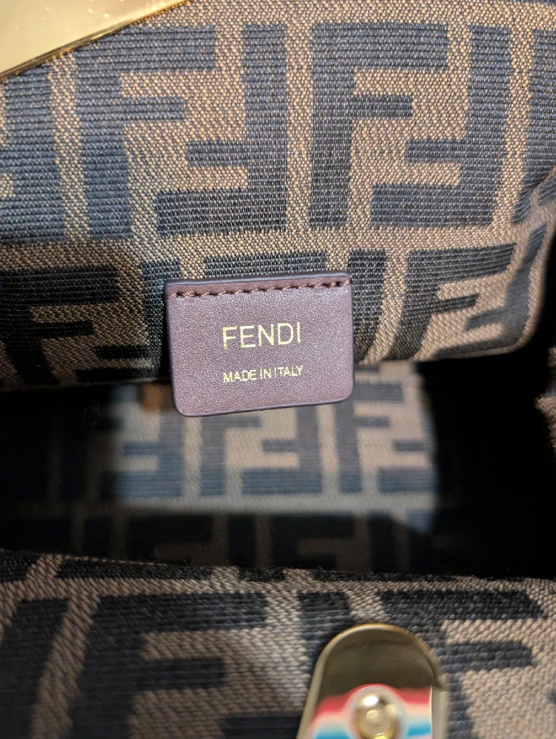 Fendi Brown Leather Handbag image indicator(3)