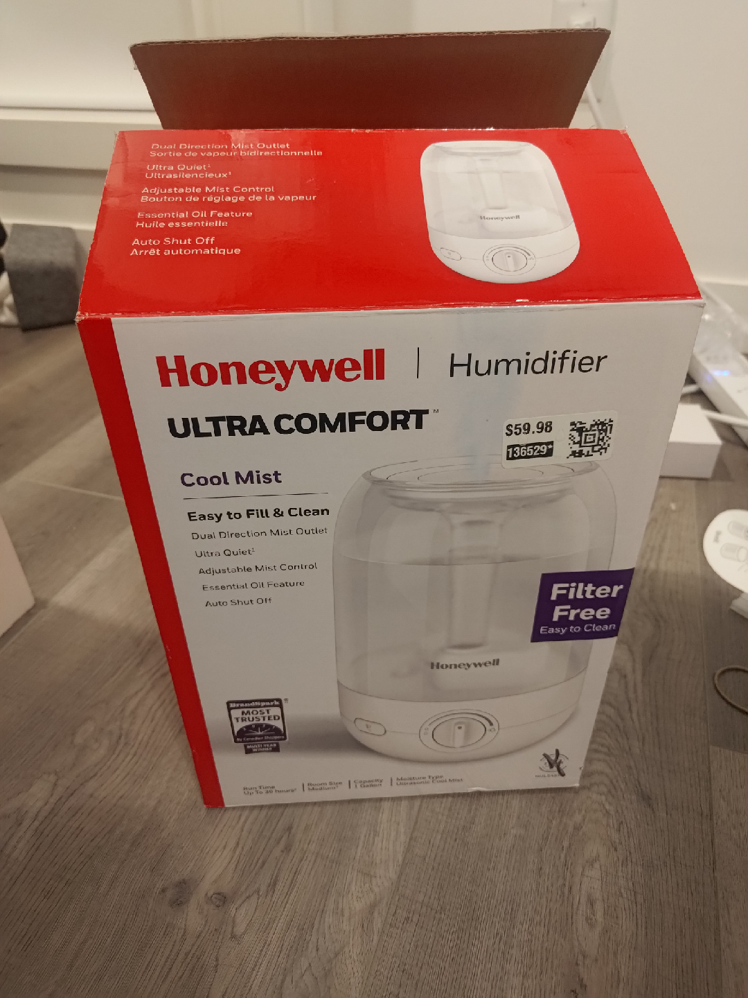 Honeywell Ultra Comfort Cool Mist Humidifier - photo 3