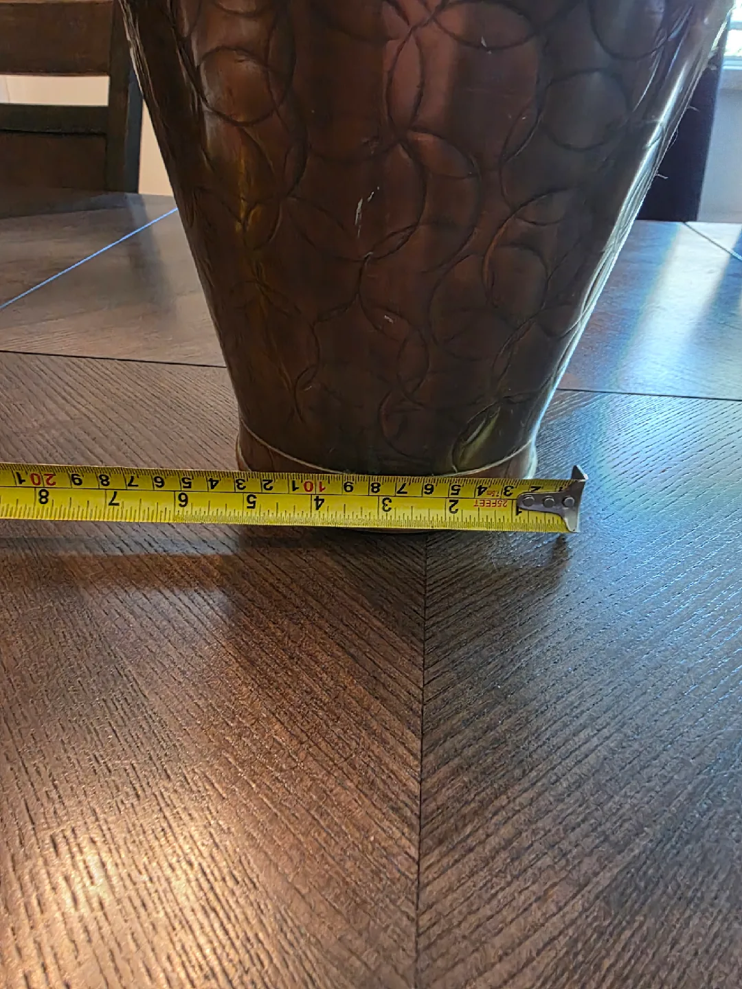 Large Antique Copper Jug image indicator(10)