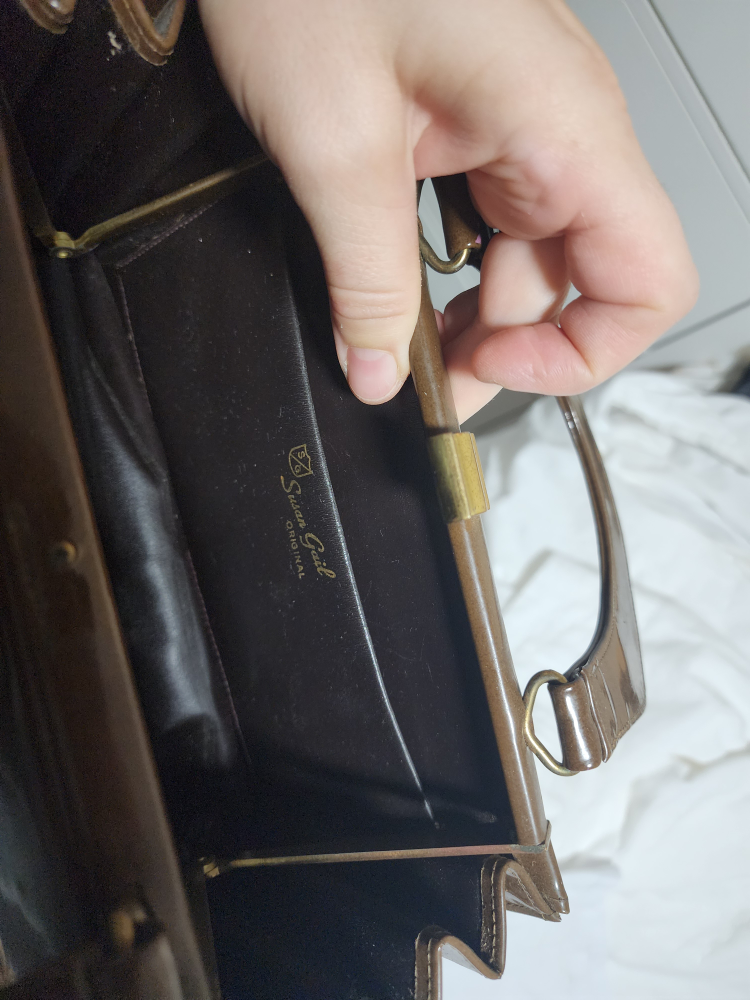Vintage Susan Gail Leather handbag,good condition and beautiful - photo 3