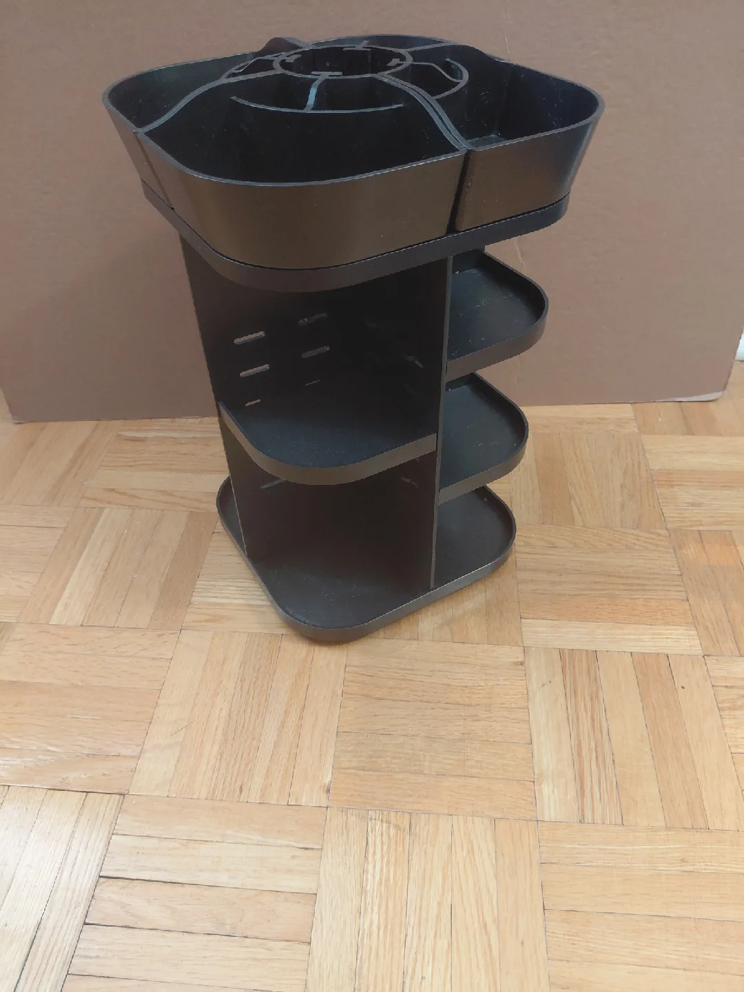 Rotating Makeup Organizer - Black image indicator(4)