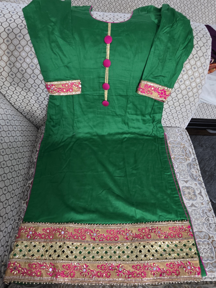 Green Embroidered Salwar Kameez Suit - photo 2