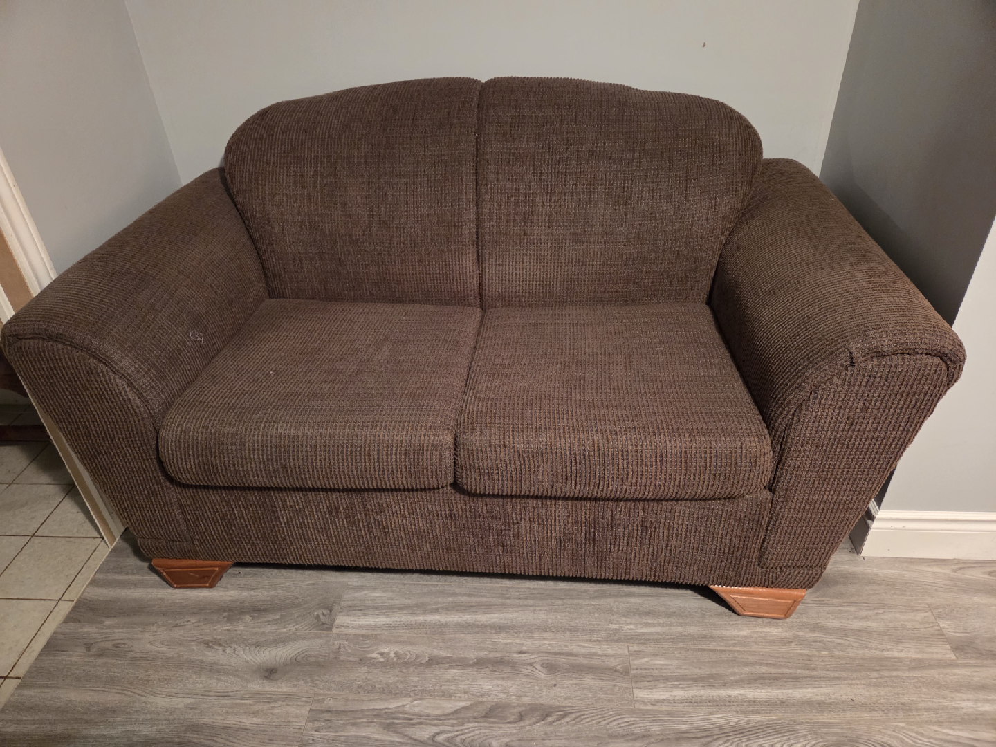 Brown Loveseat Sofa