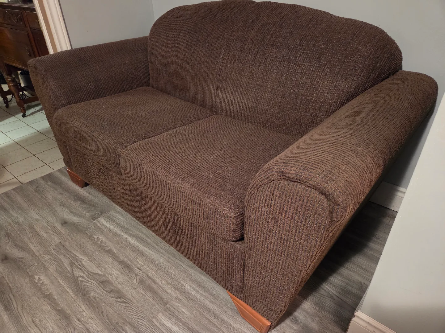 Brown Loveseat Sofa image indicator(3)