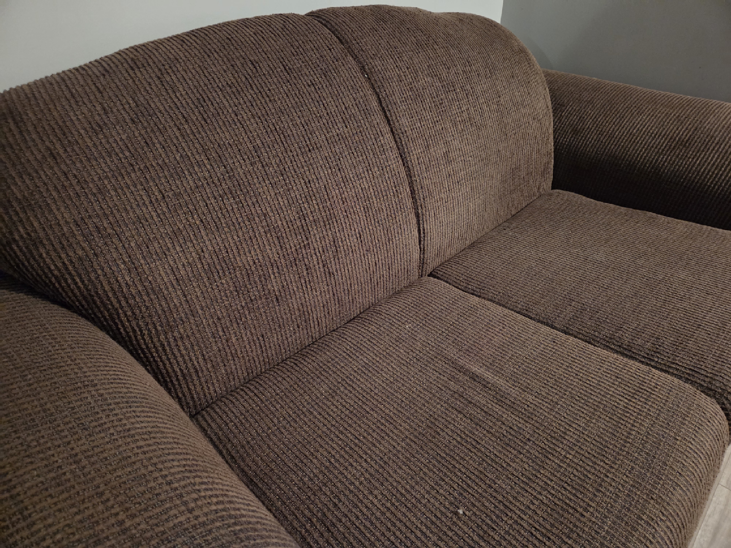 Brown Loveseat Sofa - photo 4