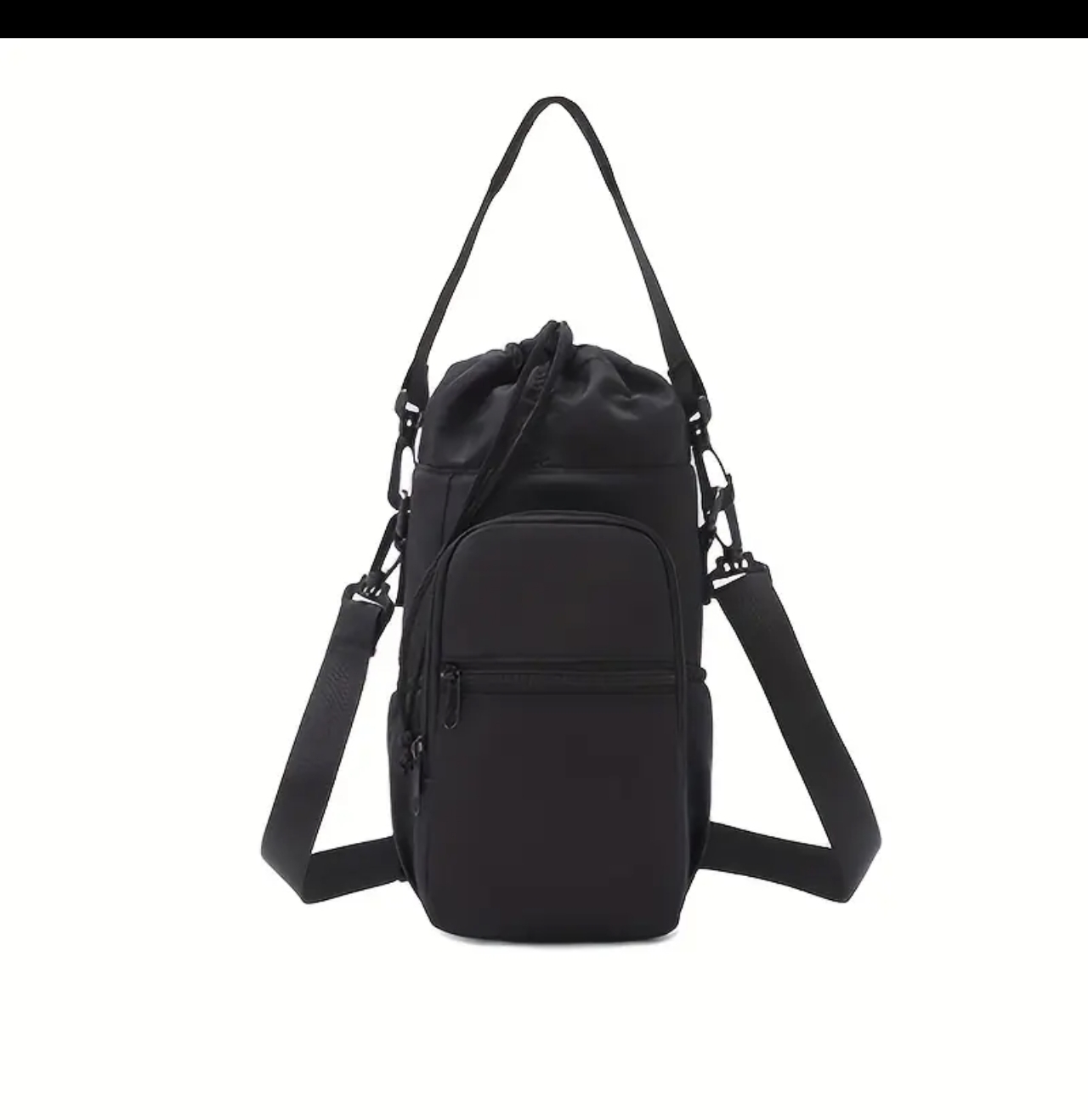 Water Bottle Bag with Shoulder Strap, Lilac