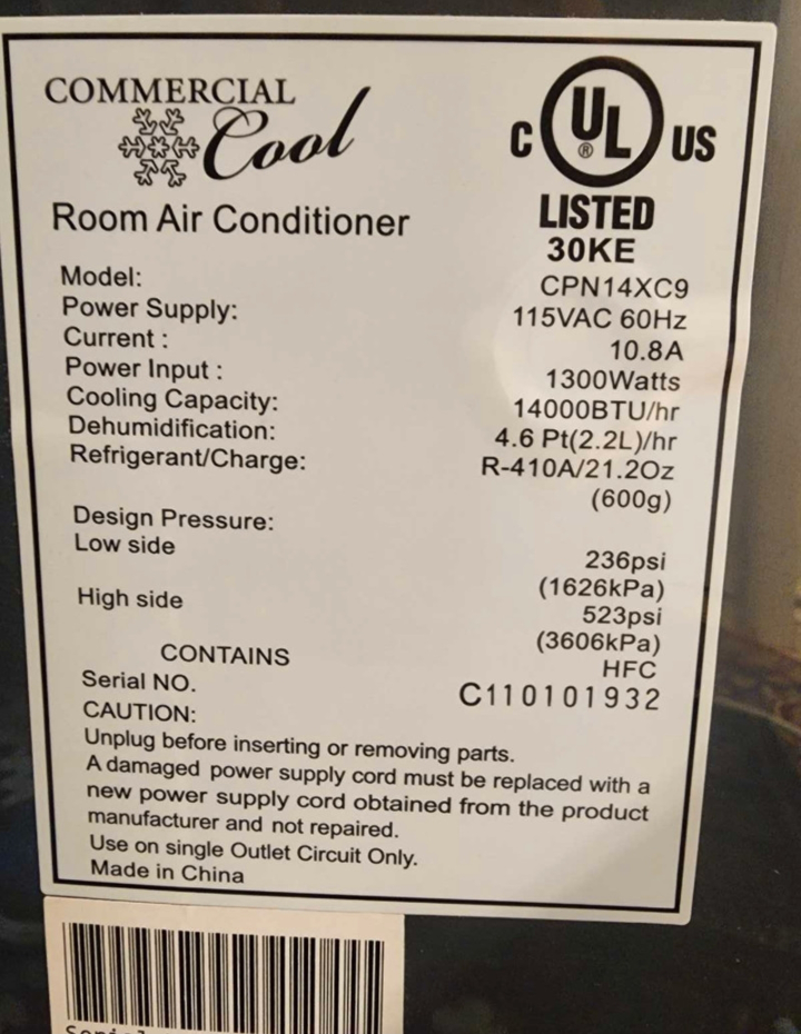 14000 BTU Portable Air Conditioner - photo 3