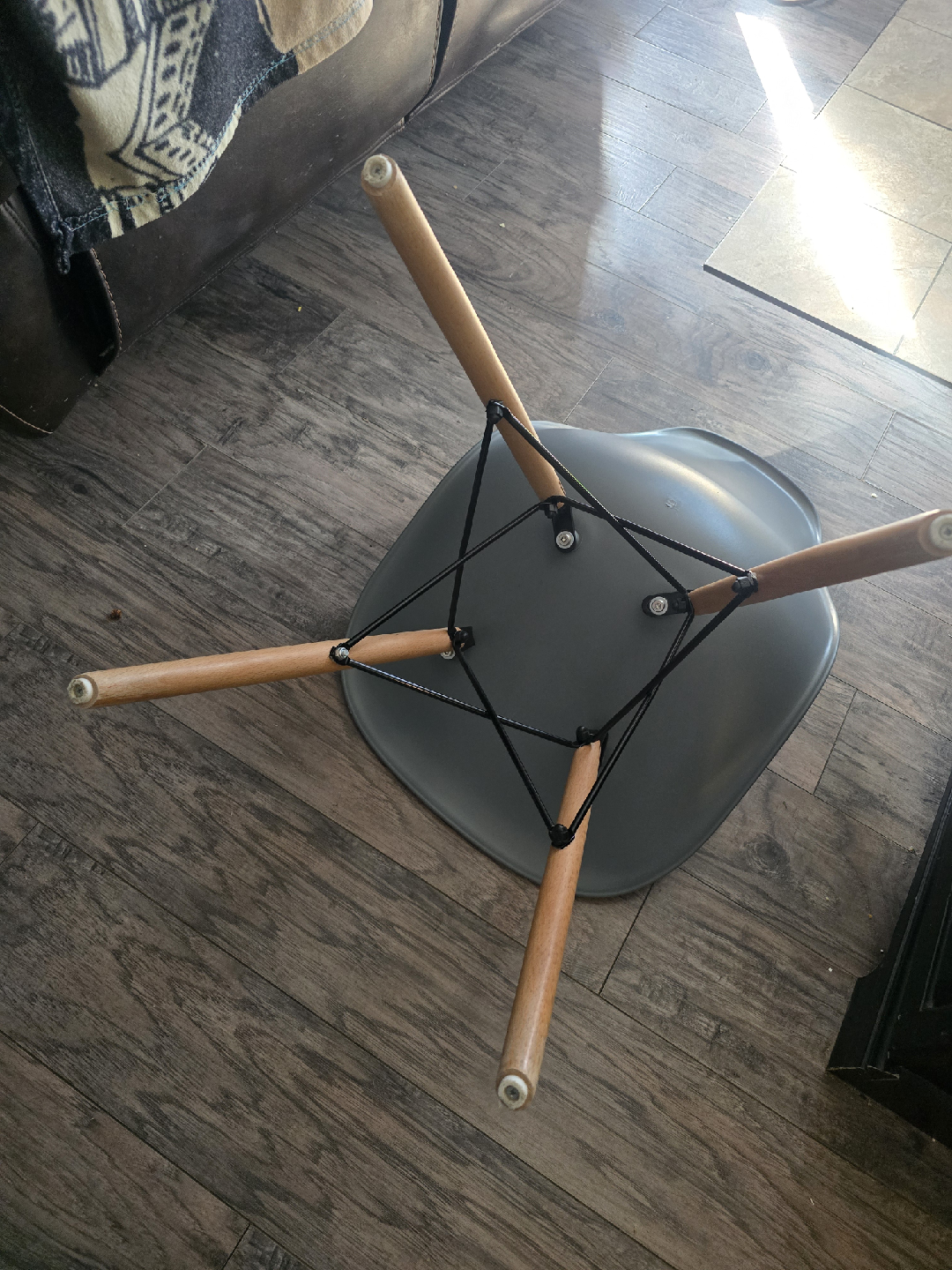 Modern Grey Dining Chair - photo 2