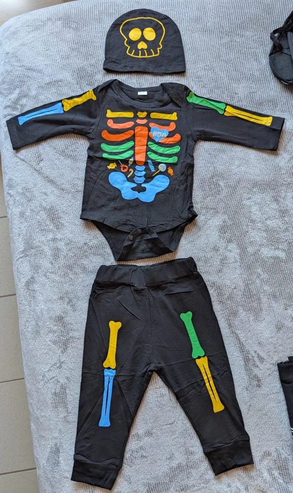 Baby Halloween Skeleton Outfit / Costume thumbnail