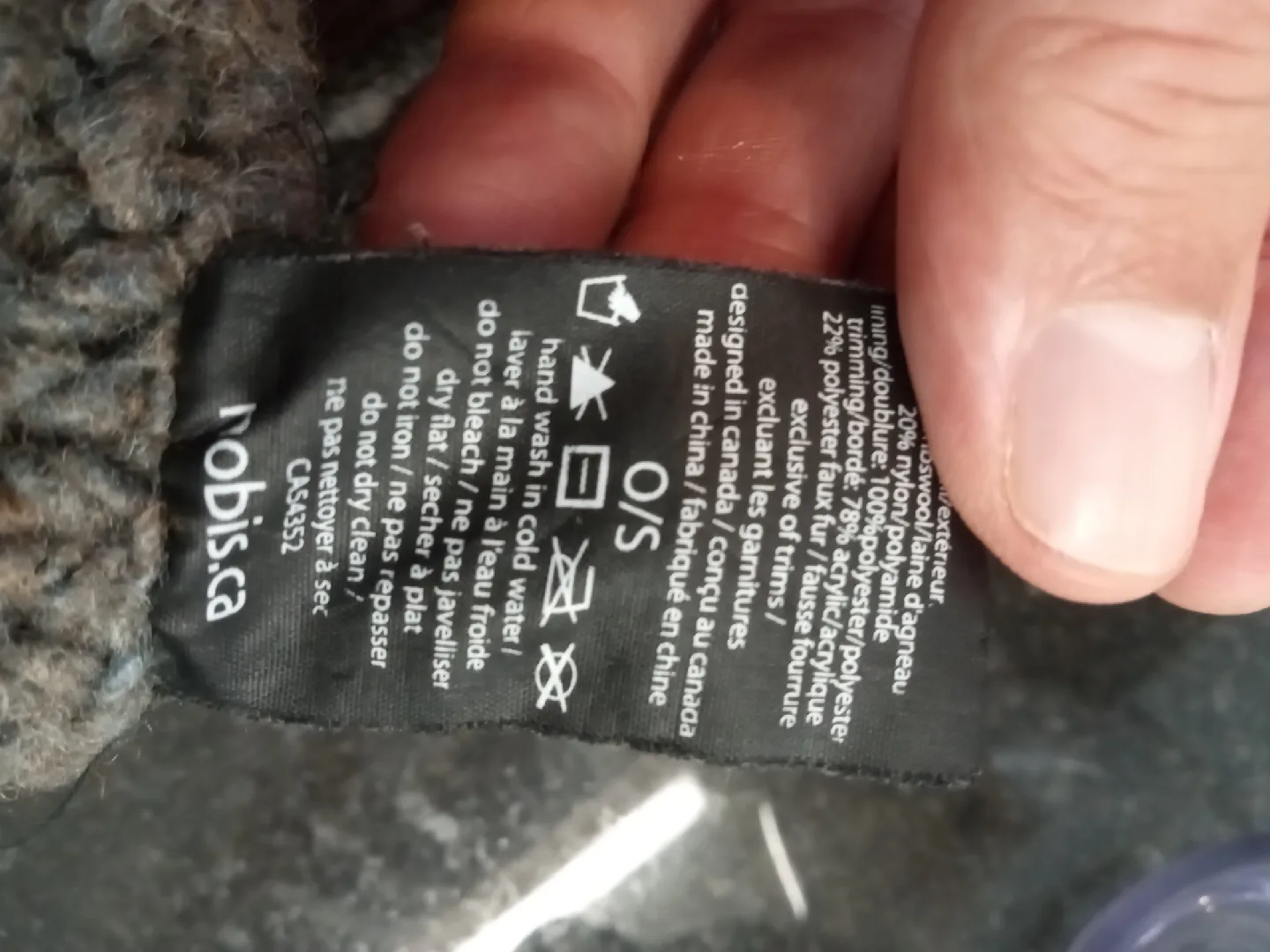 Nobis brown/grey Knit toque image indicator(5)