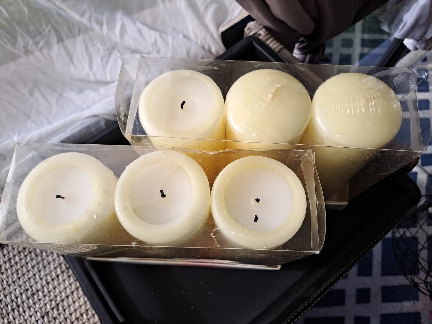 6 Pillar Candles - New in Box image indicator(2)