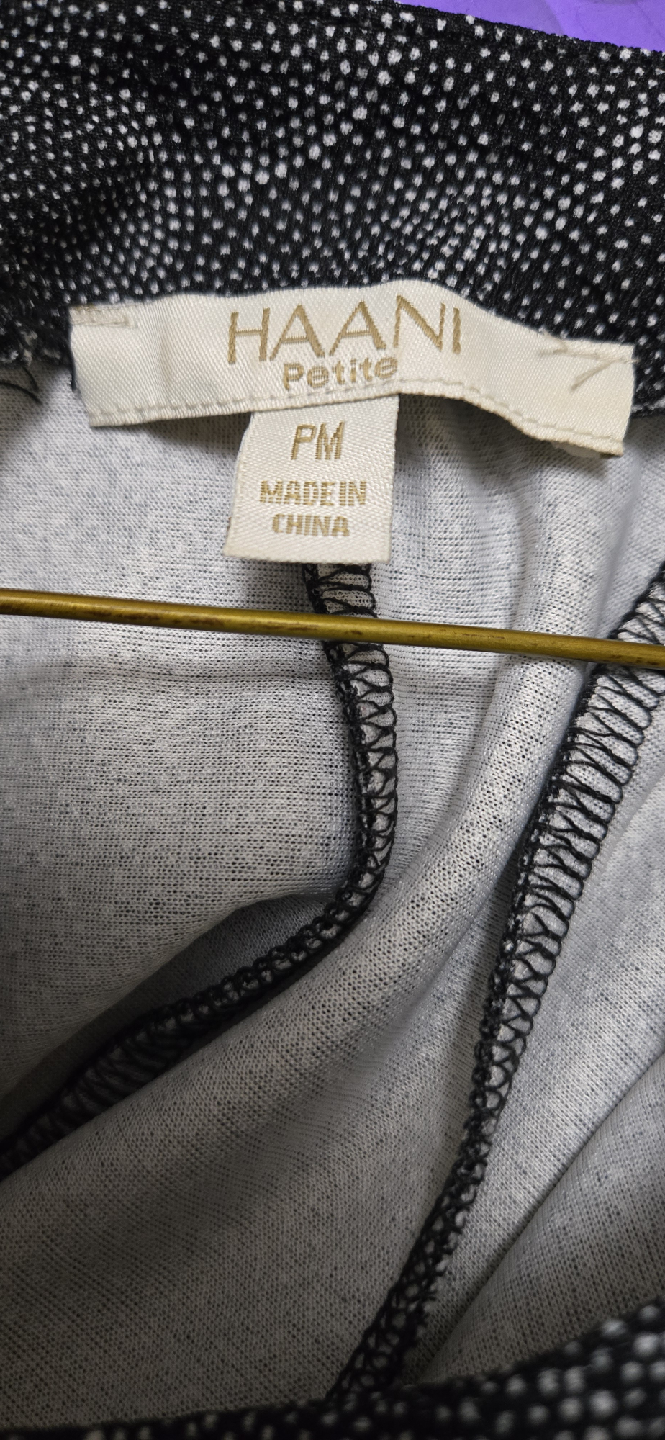 Haani Petite Black & White Dress - Size PM - photo 3