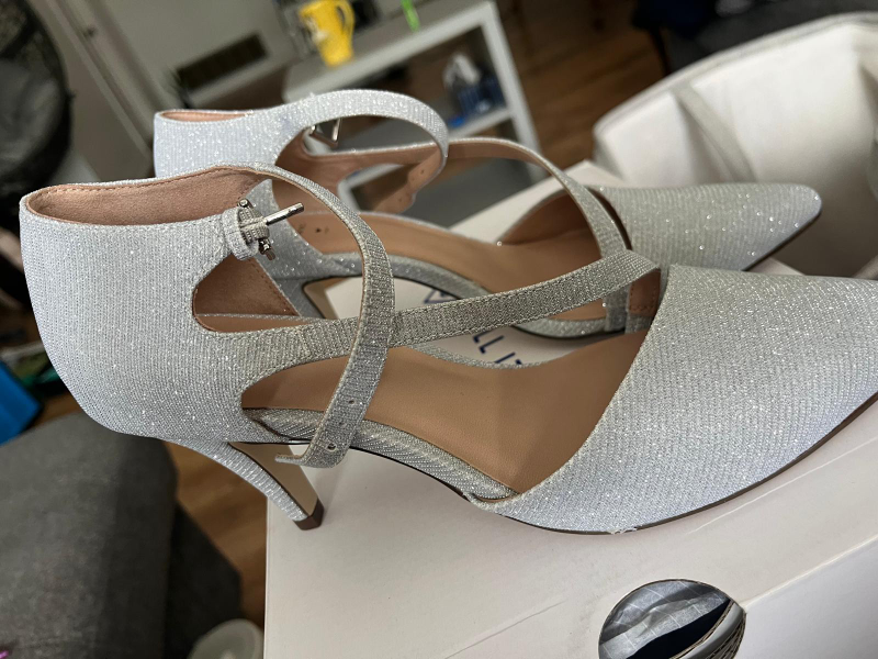 Call It Spring Silver Heels, Size 7 - photo 3