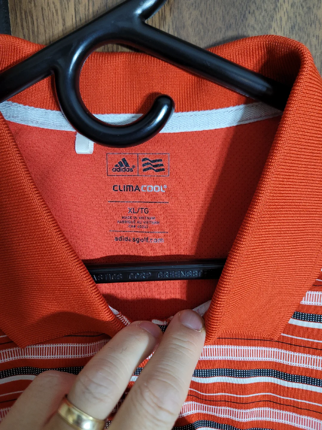 Adidas ClimaCool Striped Golf Polo - XL image indicator(3)