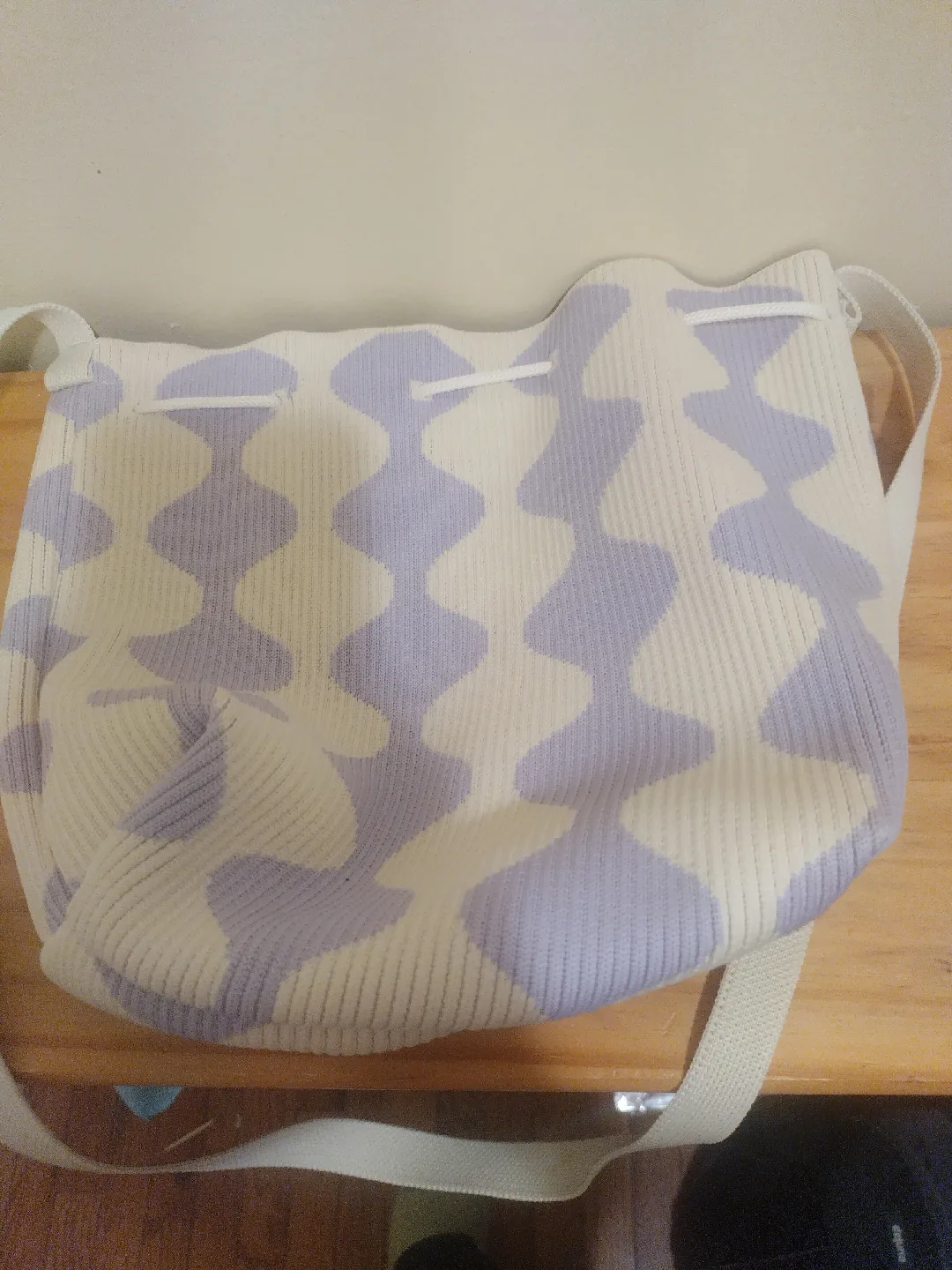 purple / white pattern small bag image indicator(2)