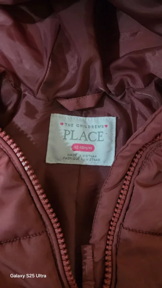 The Children's Place Puffer Jacket 12-18M image indicator(2)