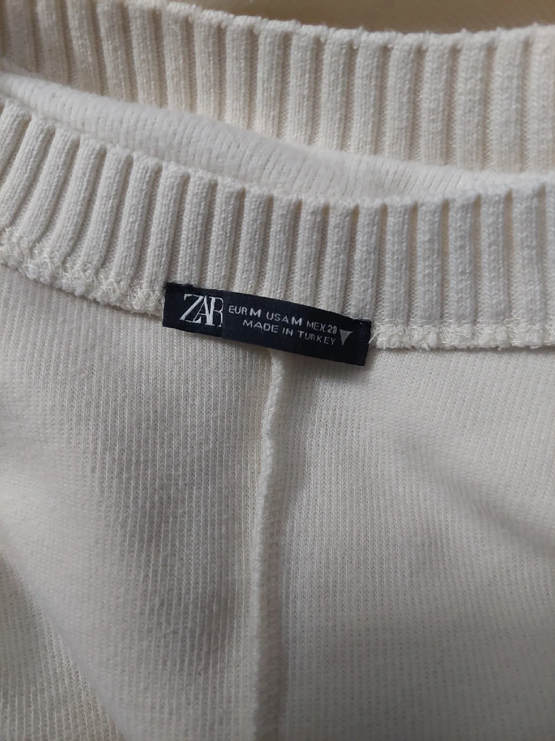 Off White  Medium Cream Knit Sweater from Zara image indicator(6)