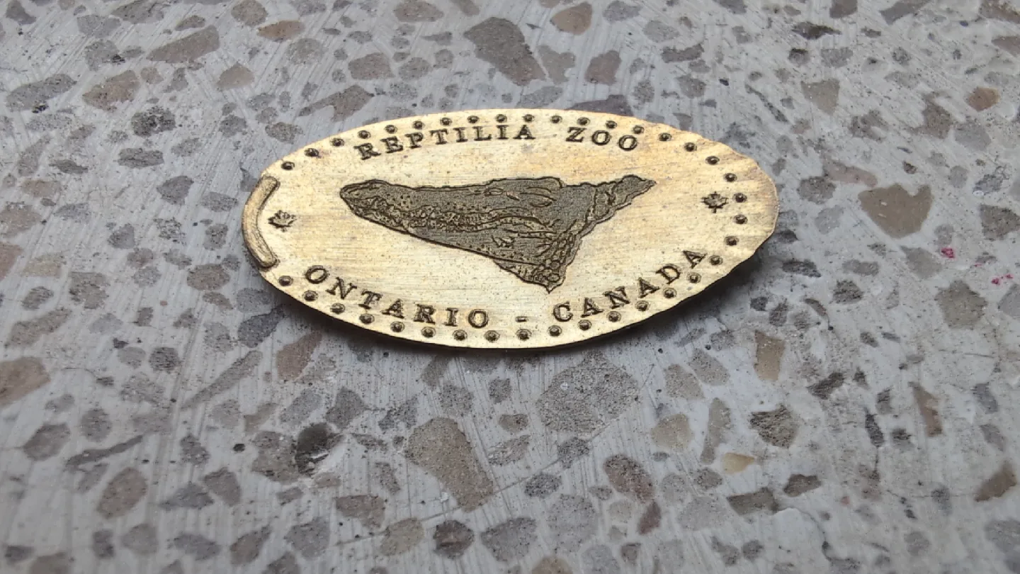Reptilia Zoo Ontario Canada Pressed Penny thumbnail