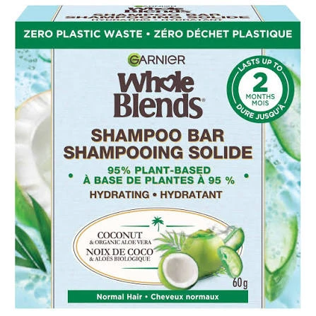 (NEW) Garnier Whole Blends Coconut Shampoo Bar (60g)