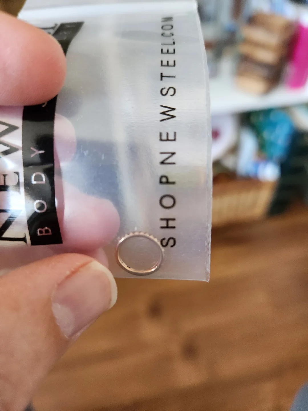 16 Gauge Titanium Rose Gold Septum Ring thumbnail